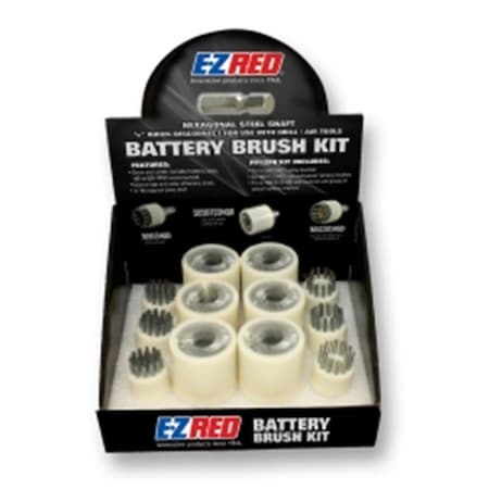 Ezred 12 Piece Quick Disconnect Battery Brush Kit, 12PK EZRPP12PK